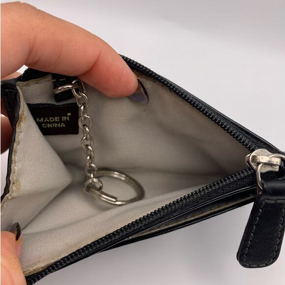 COACH  Black Coin Purse Cardholder Wallet - Picture 5 of 7